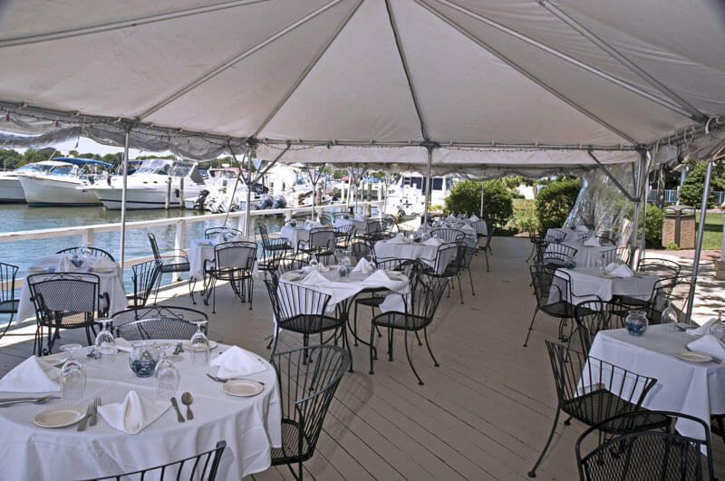 Waterside Dining Under the Tent